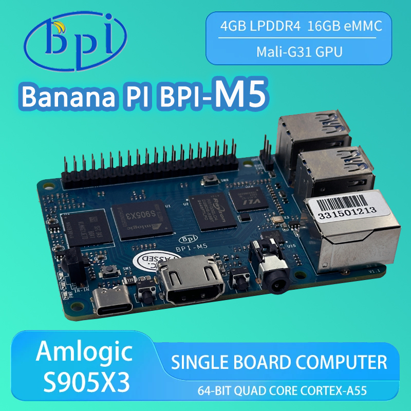 Banana PI BPI-M5 4GB LPDDR4 RA - Banana Pi Bpi-M5 review and price